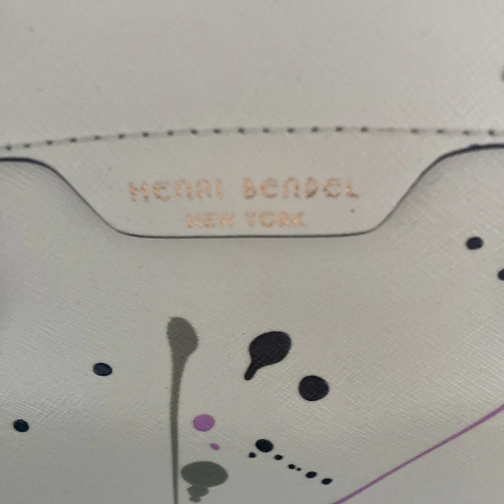 Henri Bendel limited edition splatter paint bag! - Picture 2 of 4